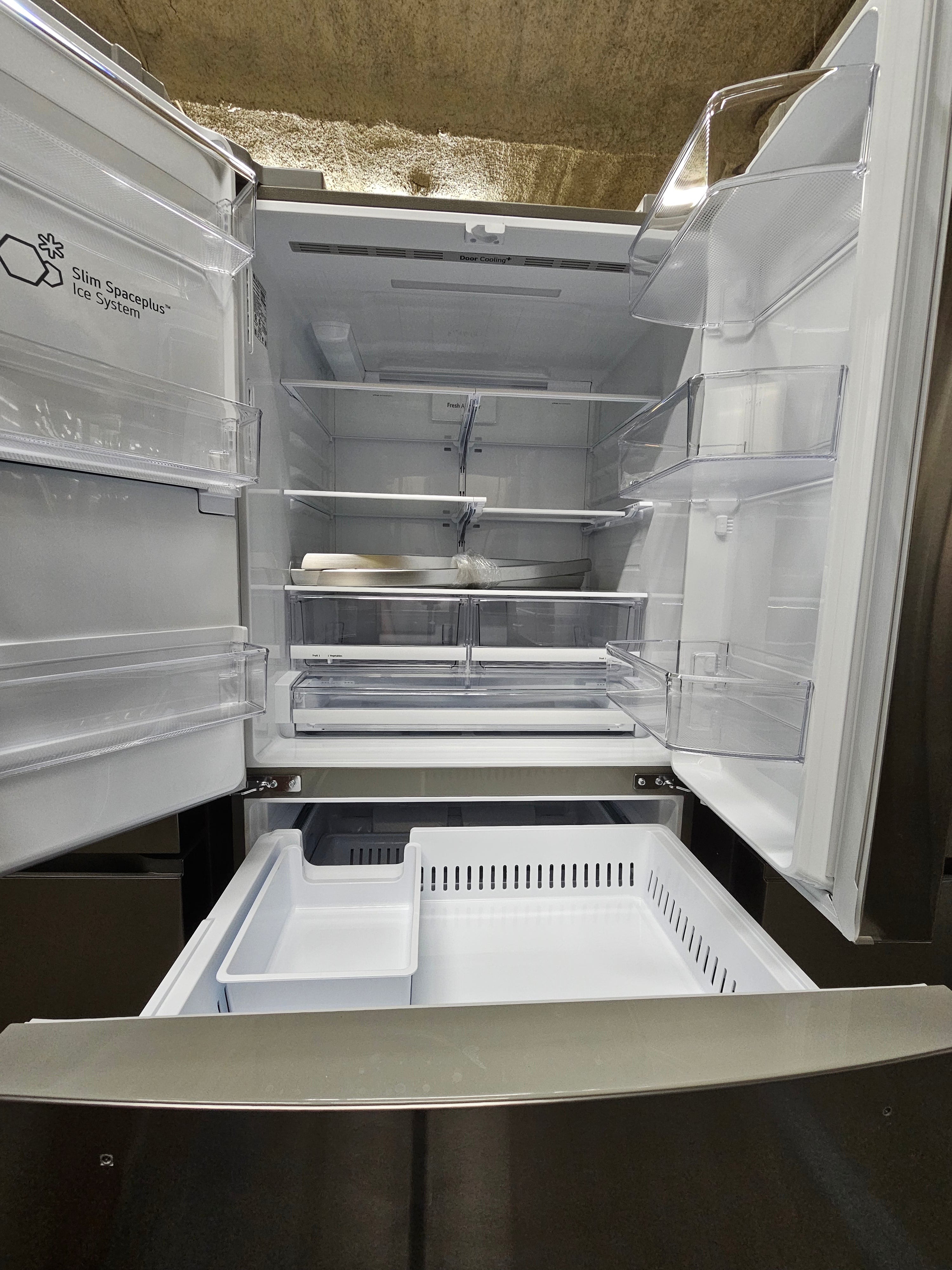 LG 27.8 Cu. Ft. 4-Door French Door Smart Refrigerator with Smart Cooling System Stainless Steel